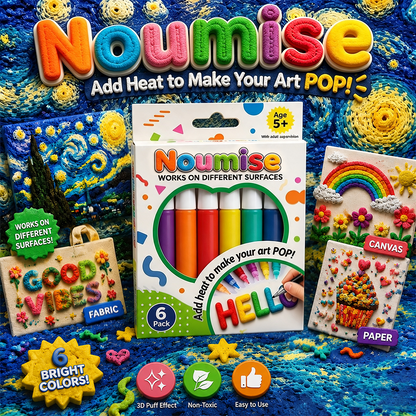 🦄👗Save66% by ordering today丨Noumise® 3D Relief Art Pen – Turn Flat Drawings Into Touchable 3D Art🪄
