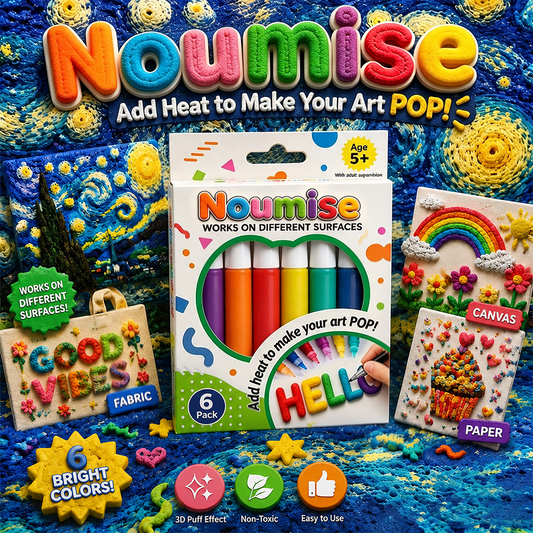 🦄👗Save66% by ordering today丨Noumise® 3D Relief Art Pen – Turn Flat Drawings Into Touchable 3D Art🪄