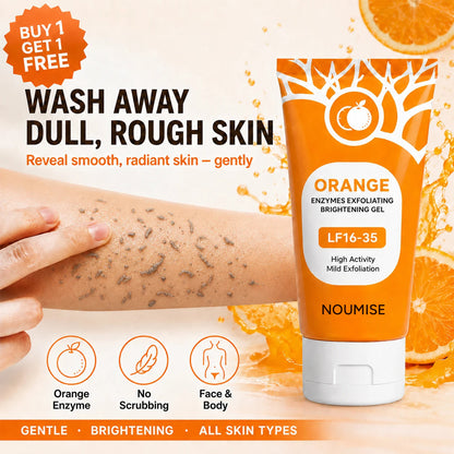 Buy 1 Get 1 FREE Today 🎁!  Say Goodbye to Dull, Rough Skin! Noumise Orange Enzyme Exfoliating Gel 🍊