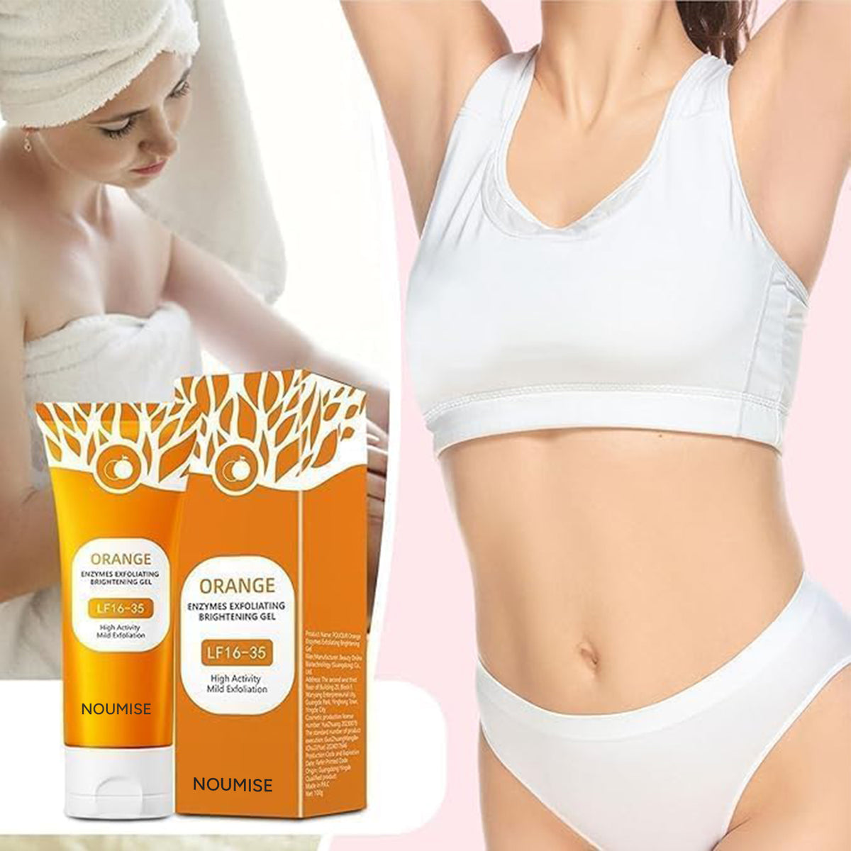 Buy 1 Get 1 FREE Today 🎁!  Say Goodbye to Dull, Rough Skin! Noumise Orange Enzyme Exfoliating Gel 🍊