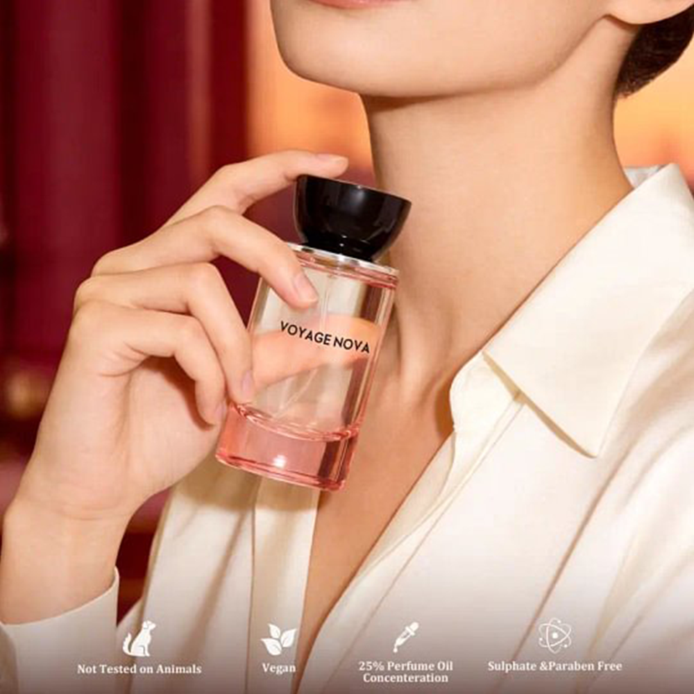 Long Lasting Luxury Women Perfume | Voyage Nova Fruity Floral Rose Extrait De Parfum, Summer Scent 50ml/100ml