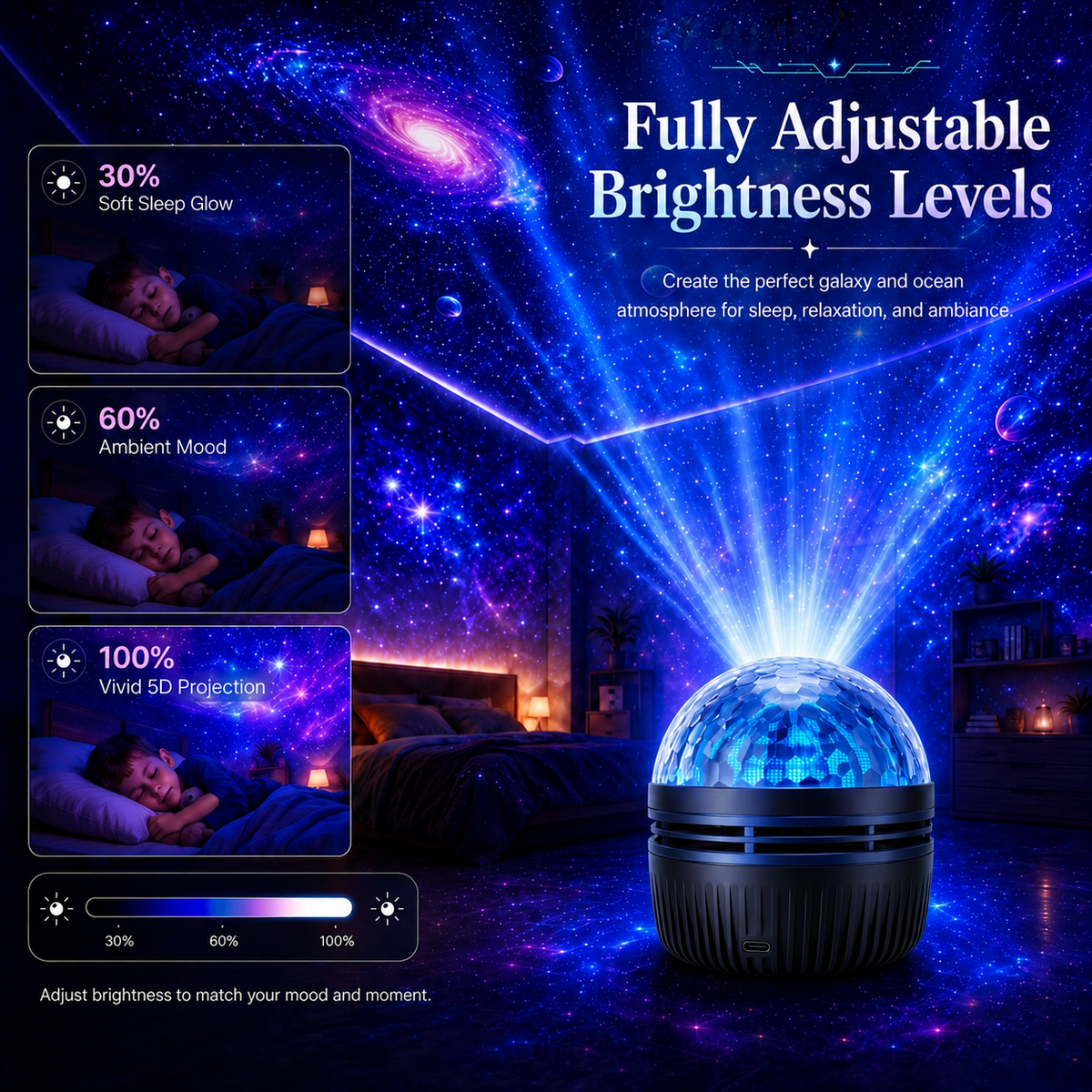🦖 HOT DEAL 50% OFF | Noumise 5D Galaxy Projector