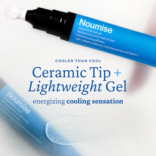 Cooling Under‑Eye Gel | Ceramic Tip, Caffeine, Niacinamide & Hyaluronic Acid for Puffy Eyes