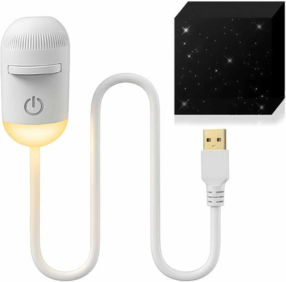 🌌2-in-1 Galaxy Projector Night Light with Flexible Gooseneck | USB Starry Sky Projector for Bedroom