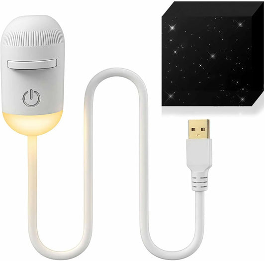 🌌2-in-1 Galaxy Projector Night Light with Flexible Gooseneck | USB Starry Sky Projector for Bedroom