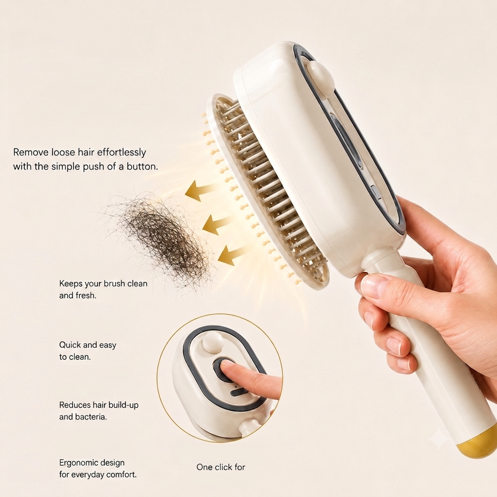 🤦‍♀️Anti-Tangle Anti-Frizz Hair Brush | No More Knots & Frizzy Hair