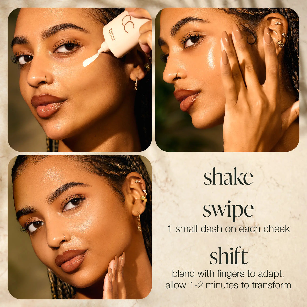 Summer Skin Essentials: CC Color‑Correcting Tinted Serum & Creaseless SPF30 Mineral Setting Powder