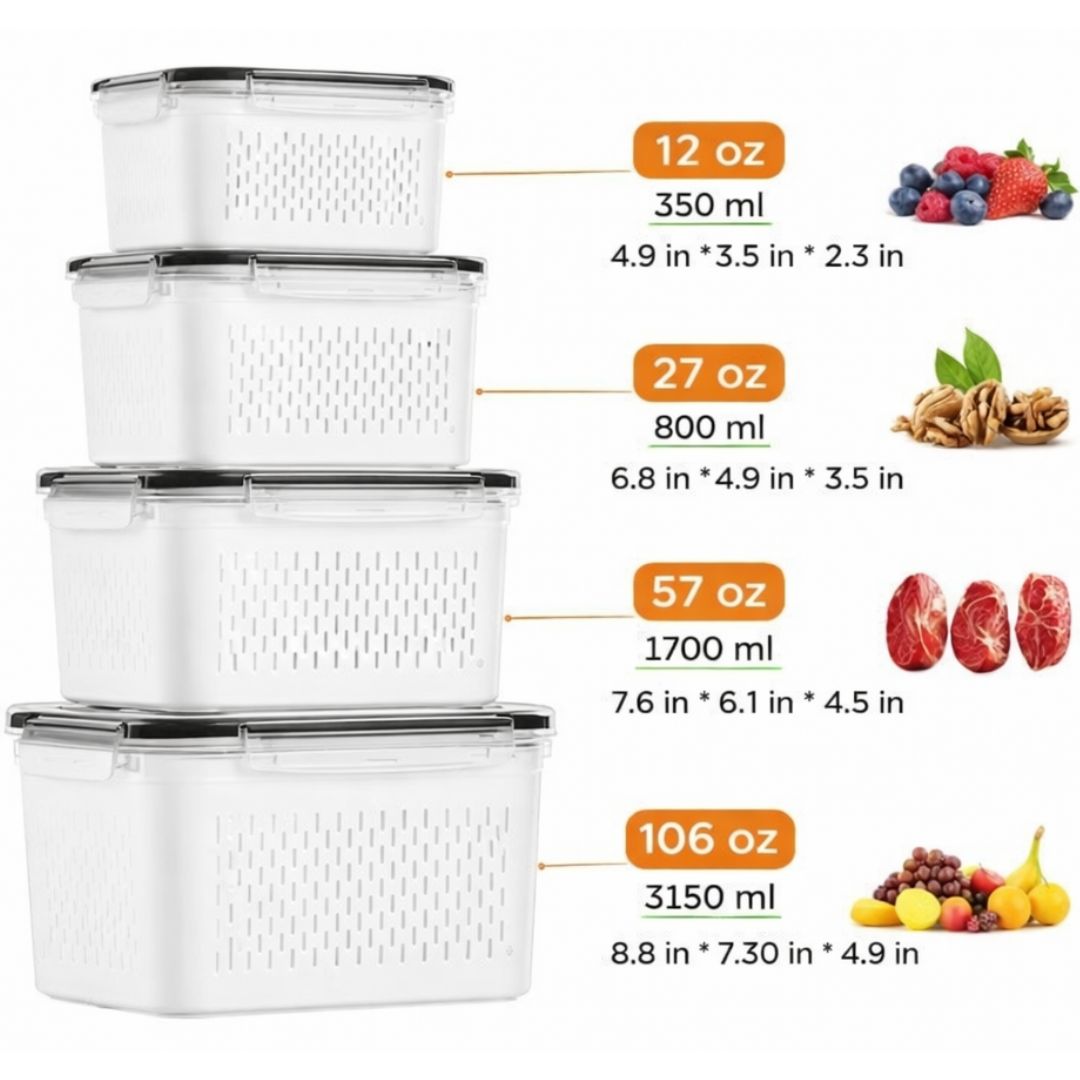Noumise™ Fruit & Vegetable Storage Box Set